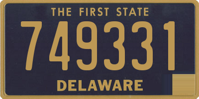 DE license plate 749331