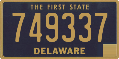 DE license plate 749337