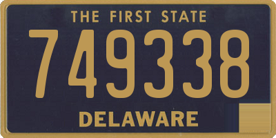 DE license plate 749338