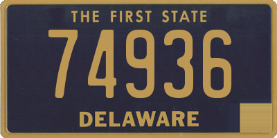 DE license plate 74936