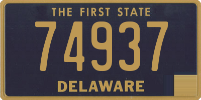 DE license plate 74937