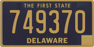 DE license plate 749370