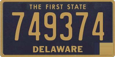 DE license plate 749374