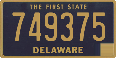 DE license plate 749375