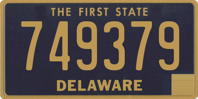 DE license plate 749379