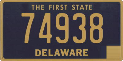 DE license plate 74938