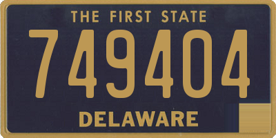 DE license plate 749404