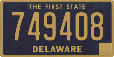 DE license plate 749408