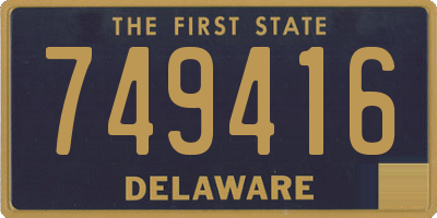 DE license plate 749416