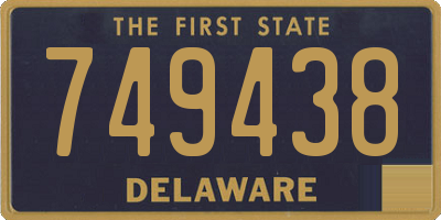 DE license plate 749438