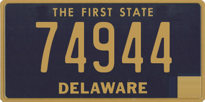 DE license plate 74944