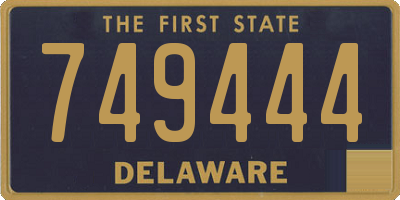 DE license plate 749444
