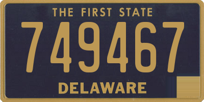 DE license plate 749467