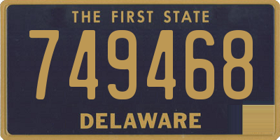 DE license plate 749468