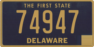 DE license plate 74947