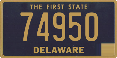 DE license plate 74950
