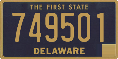 DE license plate 749501