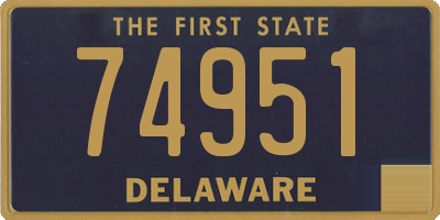 DE license plate 74951