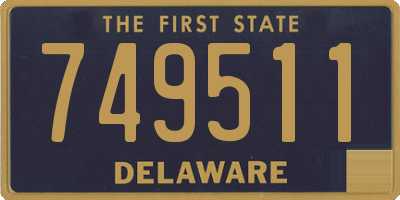 DE license plate 749511