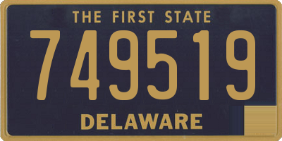 DE license plate 749519