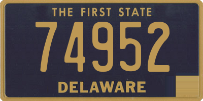 DE license plate 74952