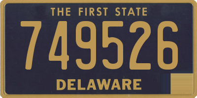 DE license plate 749526