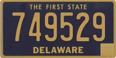 DE license plate 749529