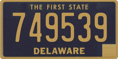 DE license plate 749539