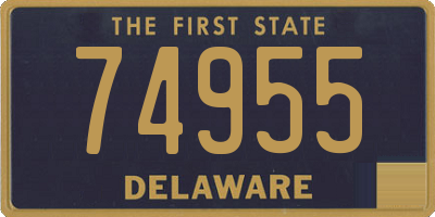 DE license plate 74955