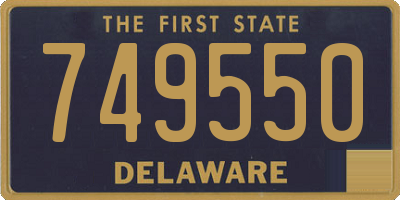 DE license plate 749550