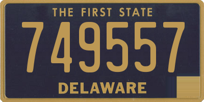 DE license plate 749557