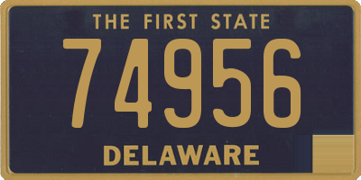 DE license plate 74956