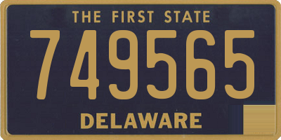 DE license plate 749565