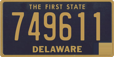 DE license plate 749611
