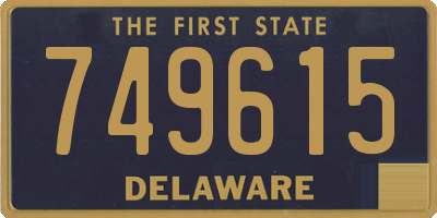 DE license plate 749615