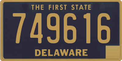 DE license plate 749616