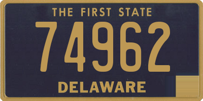 DE license plate 74962