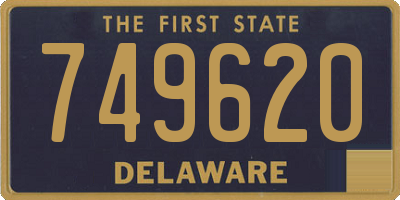 DE license plate 749620
