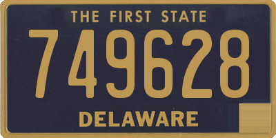 DE license plate 749628