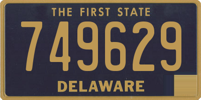 DE license plate 749629