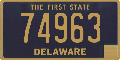DE license plate 74963