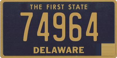 DE license plate 74964