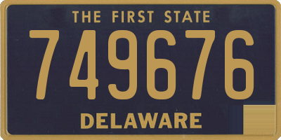 DE license plate 749676