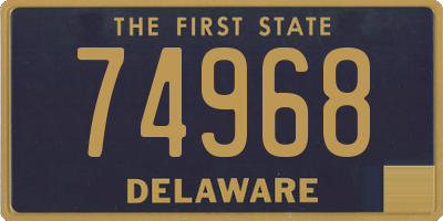 DE license plate 74968