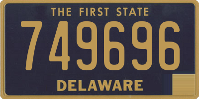 DE license plate 749696