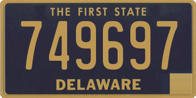 DE license plate 749697