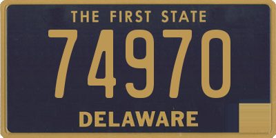 DE license plate 74970