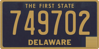 DE license plate 749702