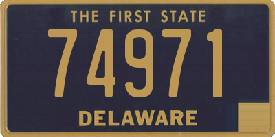 DE license plate 74971