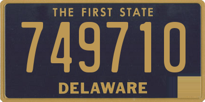 DE license plate 749710